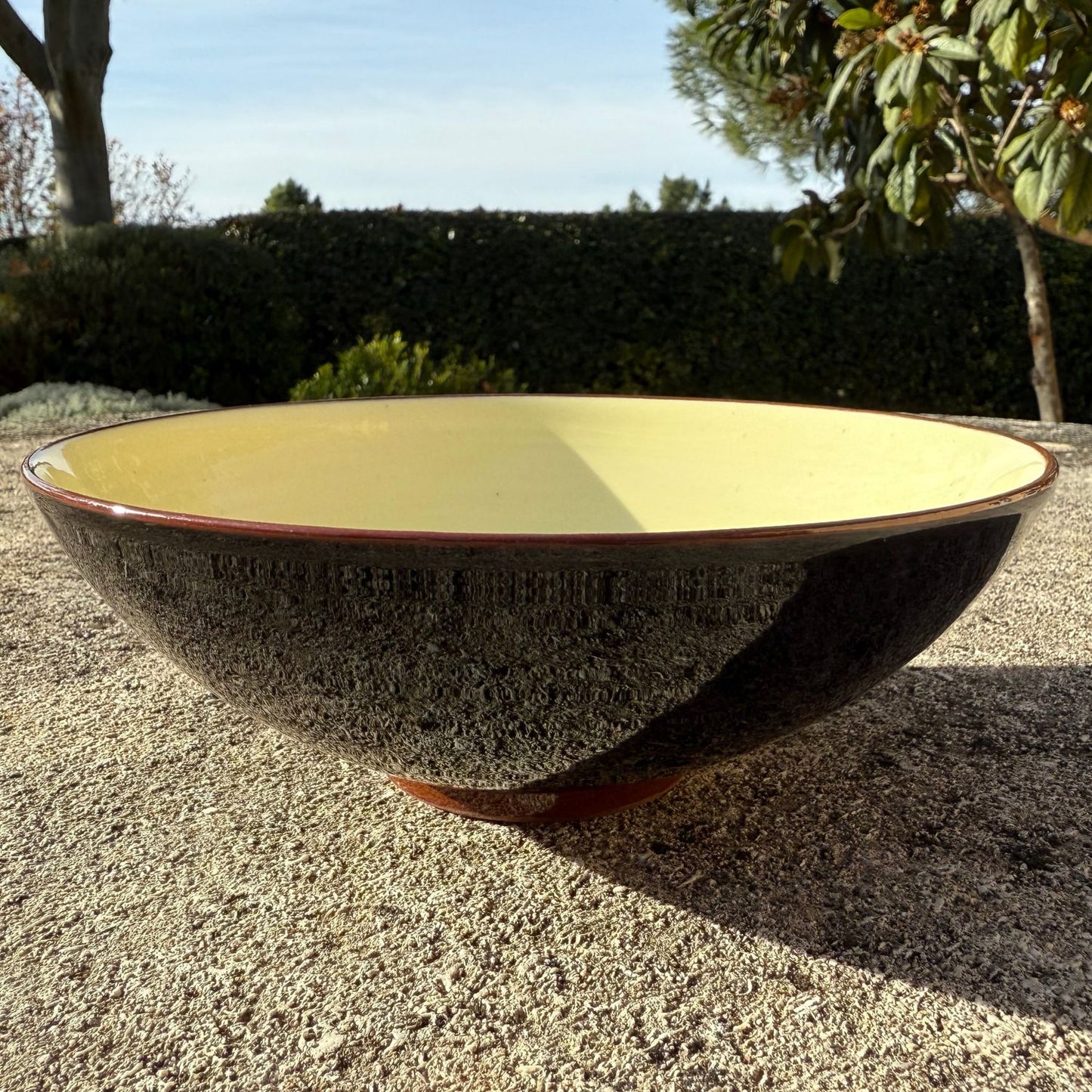 Grande coupelle céramique bicolore Noir/Blanc Ø17,5cm