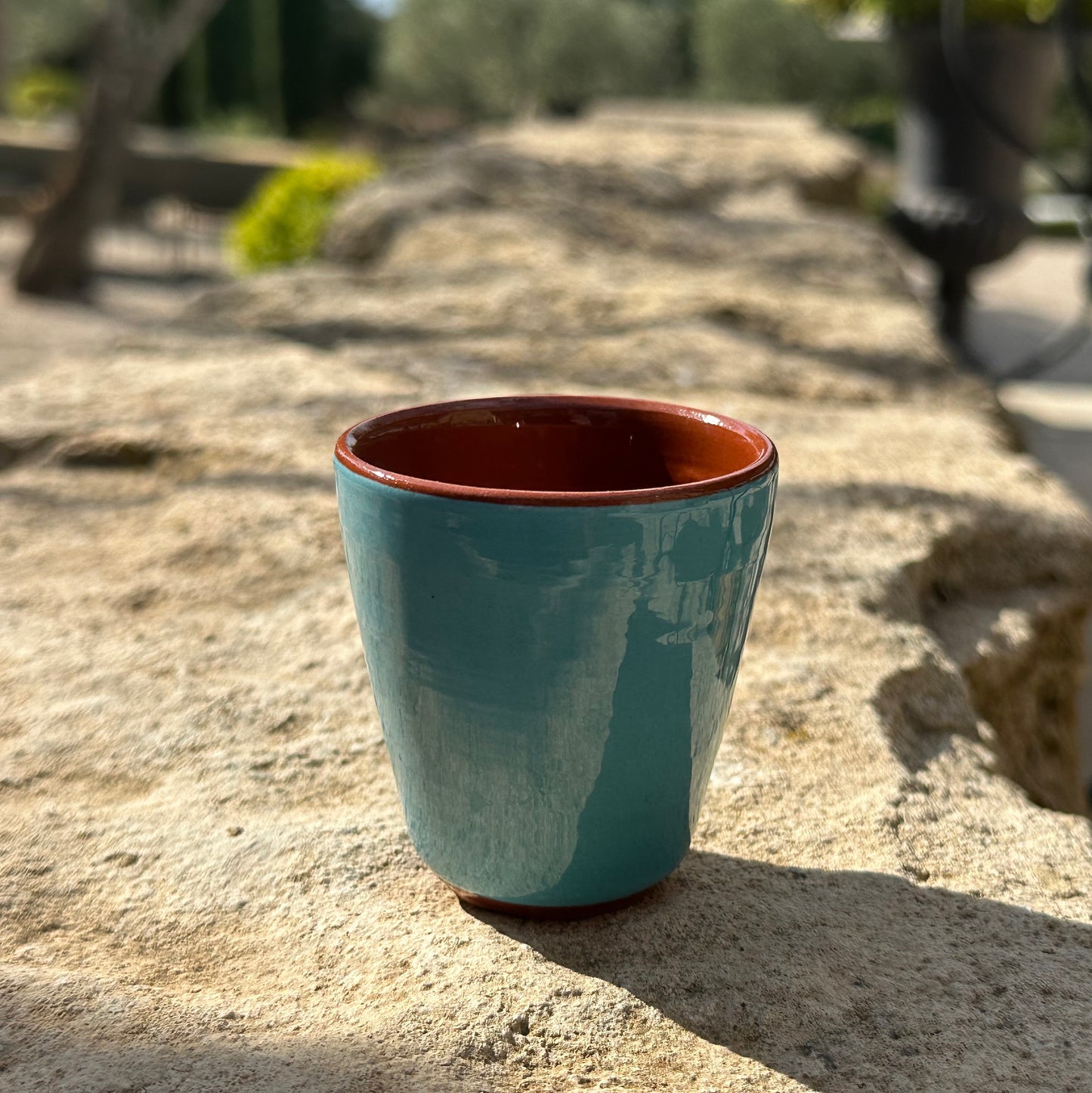 Tasse à expresso Céramique Bicolore Turquoise clair/Café