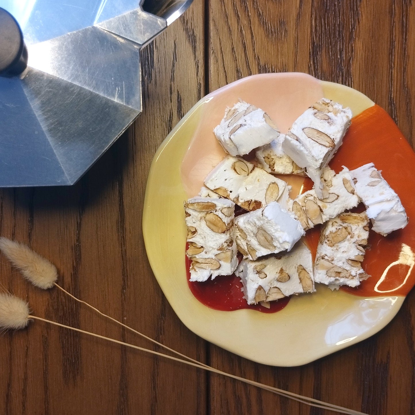 Nougat blanc au miel de lavande 100g
