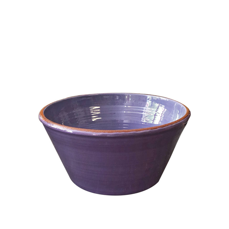 Petit saladier céramique bicolore Lavande clair/Lavande foncé Ø21cm