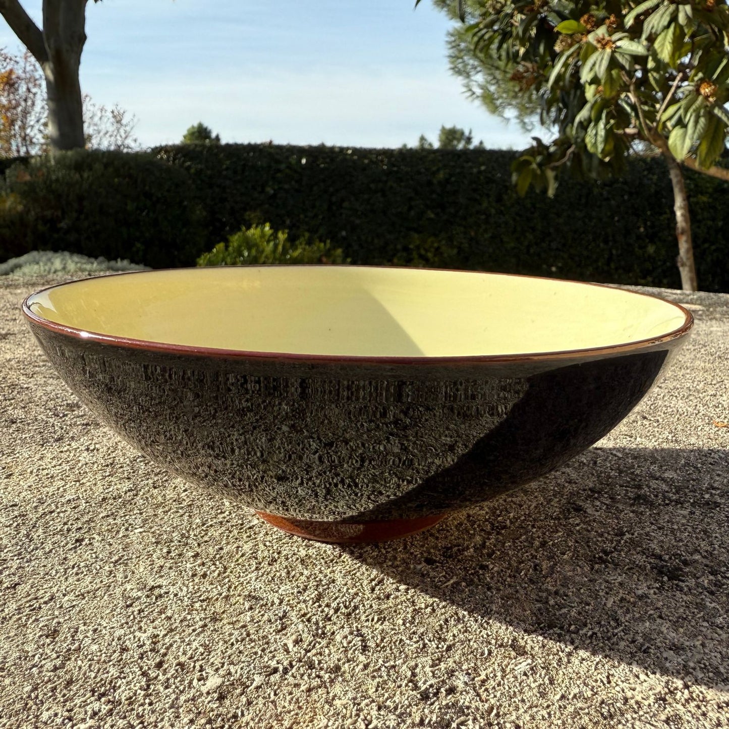 Grande coupelle céramique bicolore Noir/Blanc Ø17,5cm