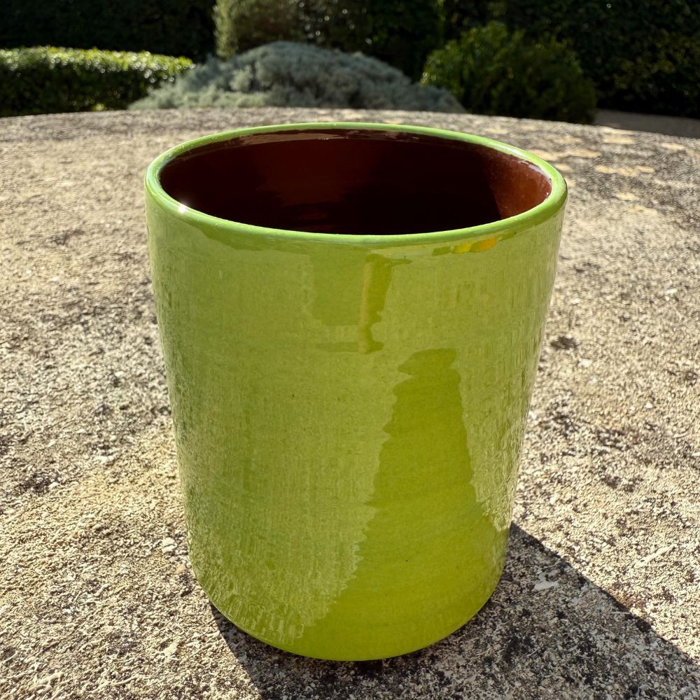 Mug Céramique Bicolore Vert pomme/Café H10cm