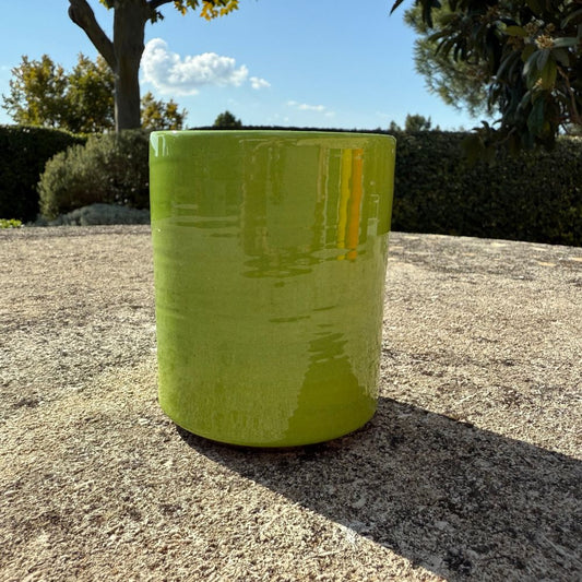 Mug Céramique Bicolore Vert pomme/Café H10cm