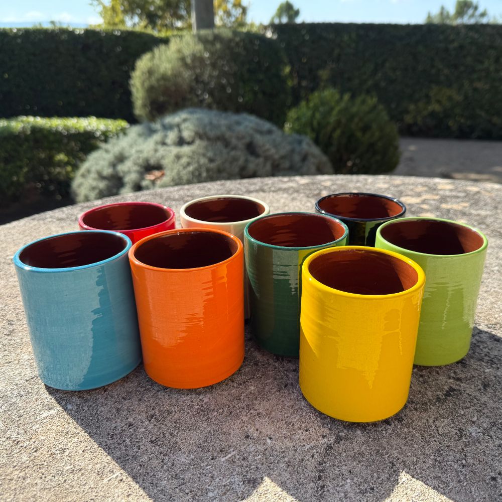 Mug Céramique Bicolore Vert pomme/Café H10cm