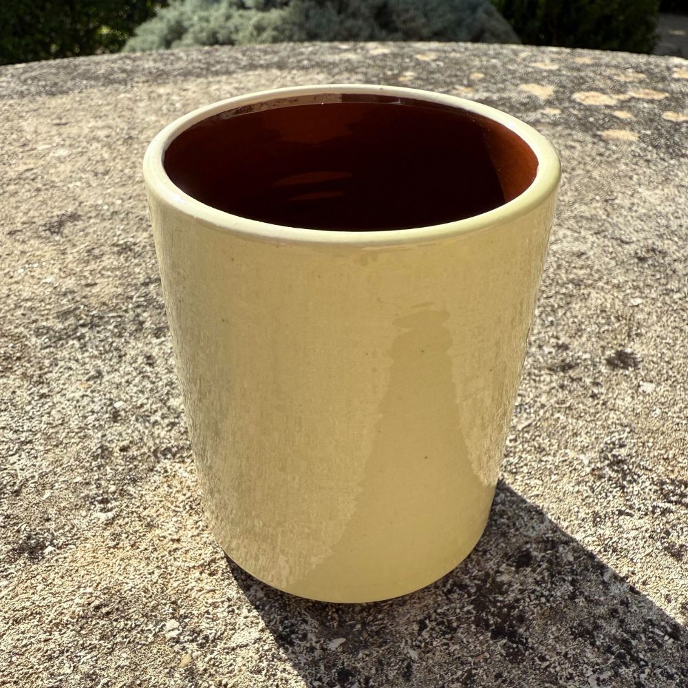 Mug Céramique Bicolore Blanc/Café H10cm