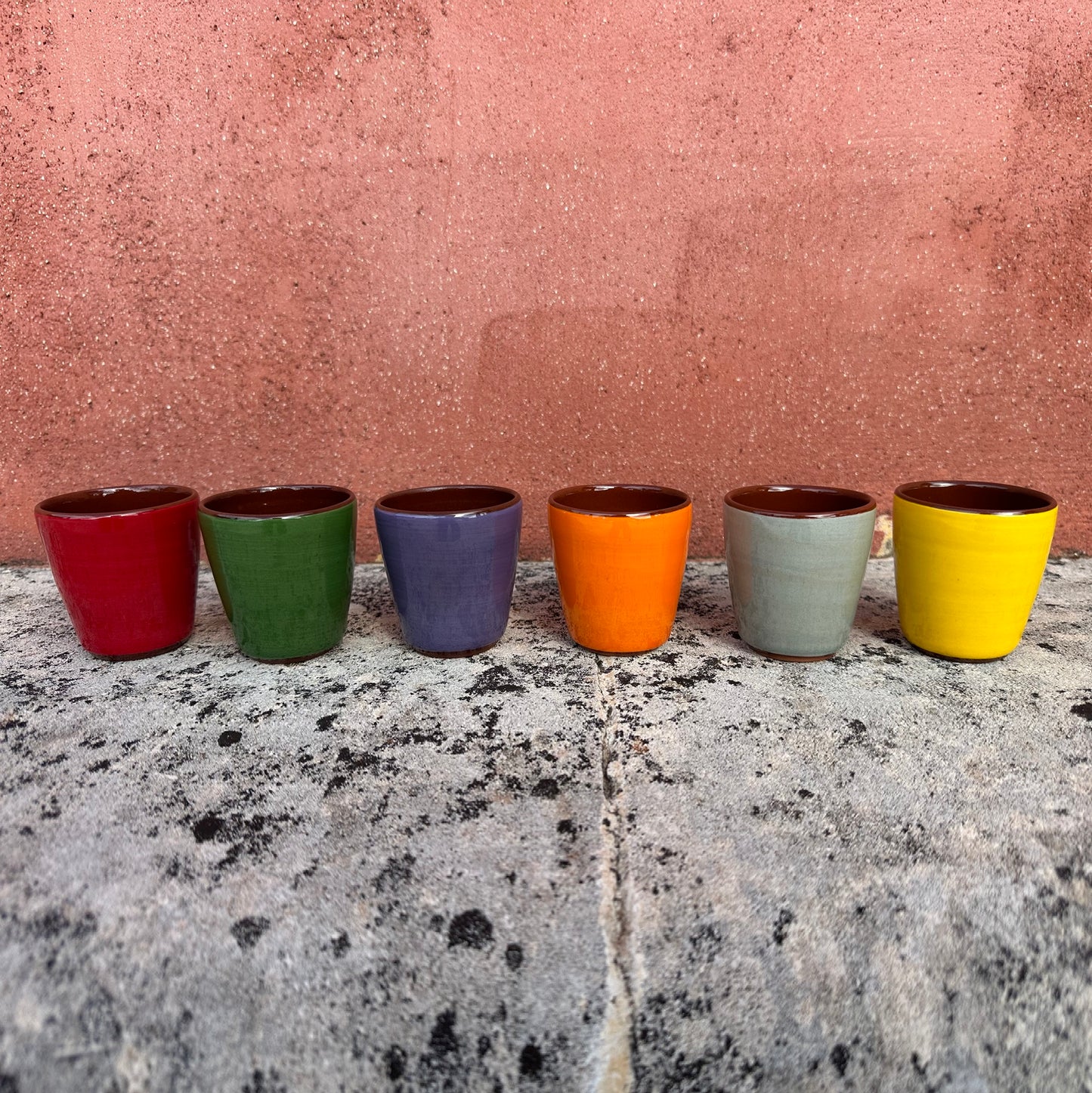 Tasse à expresso Céramique Bicolore Jaune citron/Café