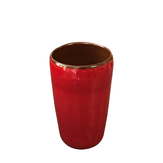 Tasse à double expresso Céramique Bicolore Rouge/Café