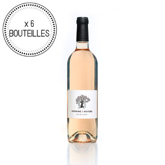 6 bouteilles de vin 75cl IGP Méditerranée Rosé "Les Oliviers" Bio 2021