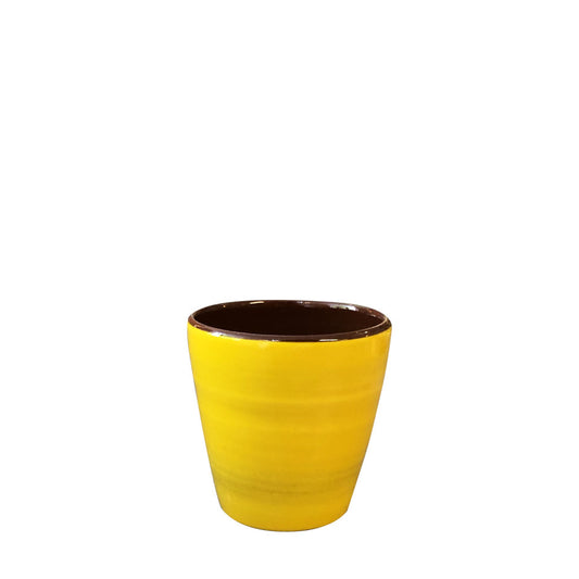 Tasse à expresso Céramique Bicolore Jaune citron/Café